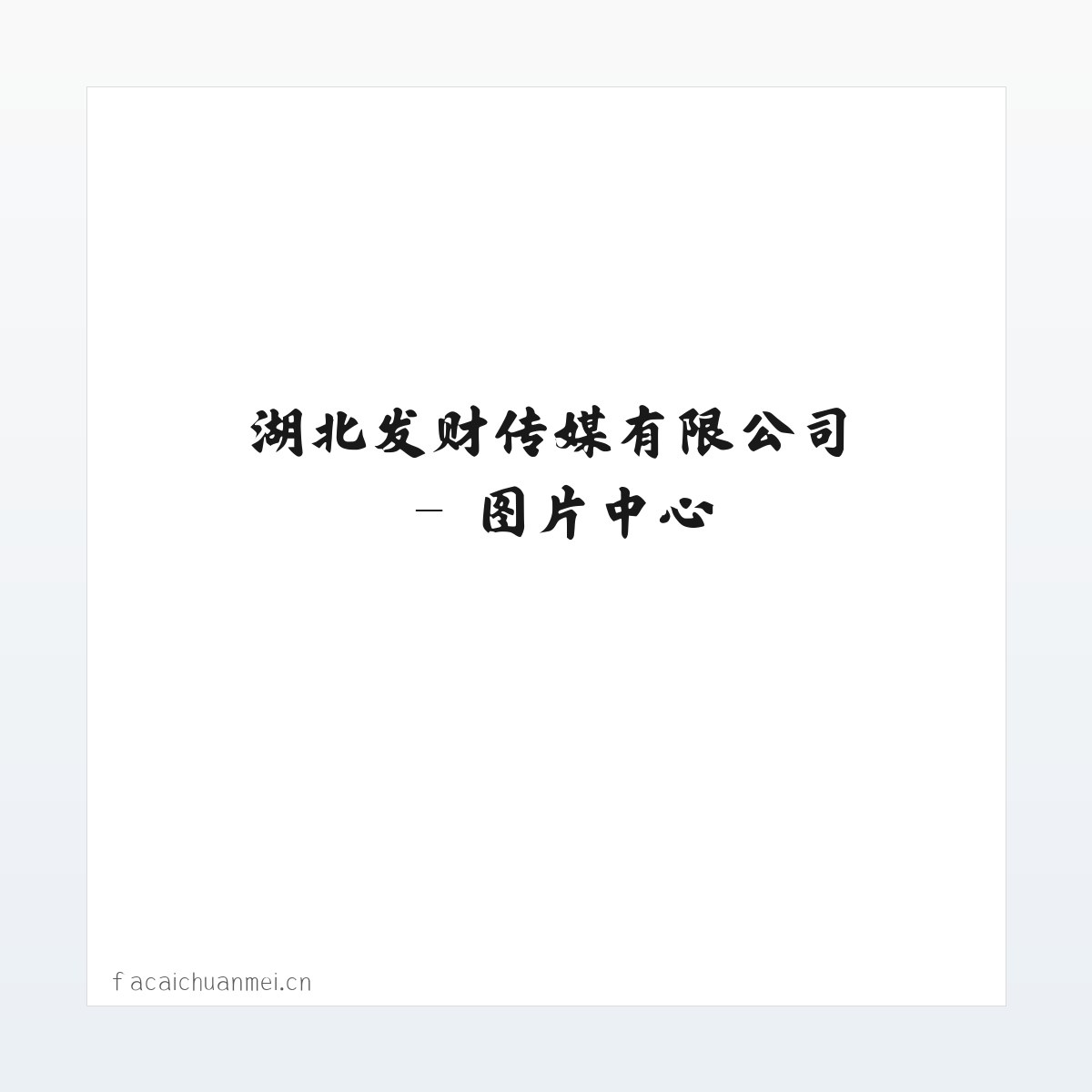 湖北发财传媒有限公司 方图